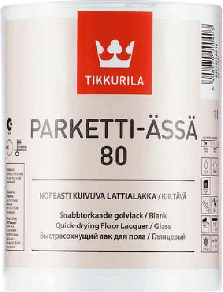 Tikkurila Parketti-Assa 80, лак для поля