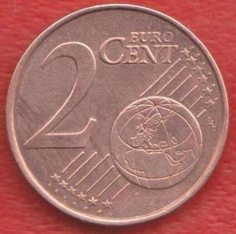 ЕВРО Греция 2 евроцента 2002 без знака монетного двора цент в Орле