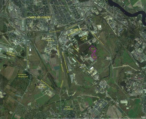 Продажа земельных участков в промзоне Шушары-2 (вблизи автозавода Тойота) в Санкт-Петербурге