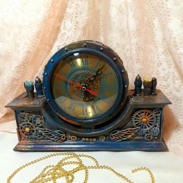 Подарок часы каминные стимпанк в Симферополе фото 3