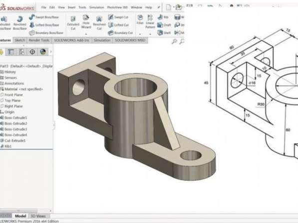 Создание 3D моделей в solidworks, помощь студентам в Москве фото 3
