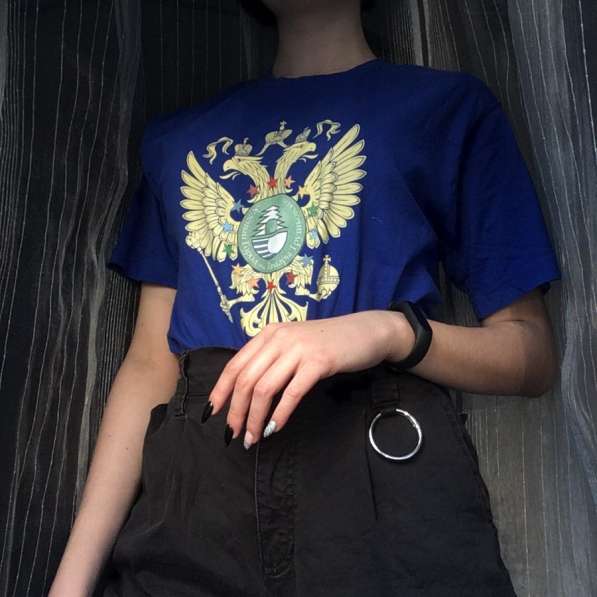 Синяя футболка в Санкт-Петербурге фото 4