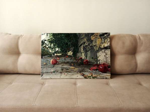 Картина Гранаты, холст, масло, 50х75 см в фото 5