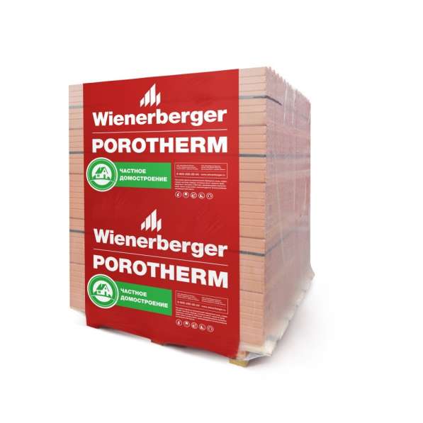 Теплый керамический блок Porotherm