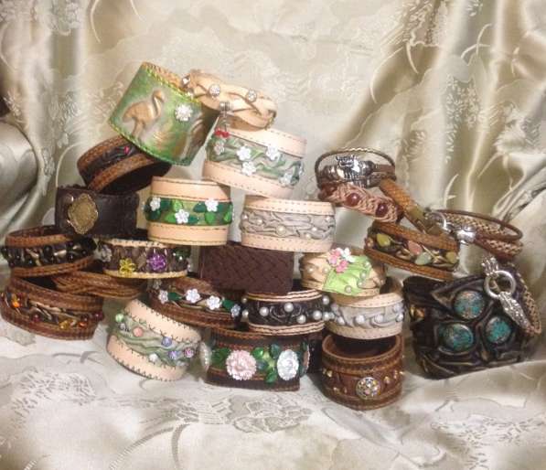 Кожаные браслеты, ошейники в Крымске фото 9