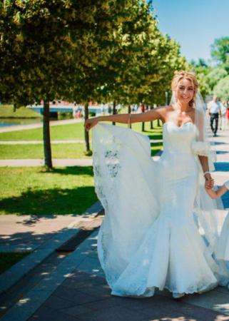 Красивое свадебное платье в Москве фото 3