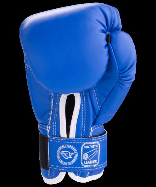 Перчатки боксерские RV-101, 10oz, к/з, синие в Сочи фото 4