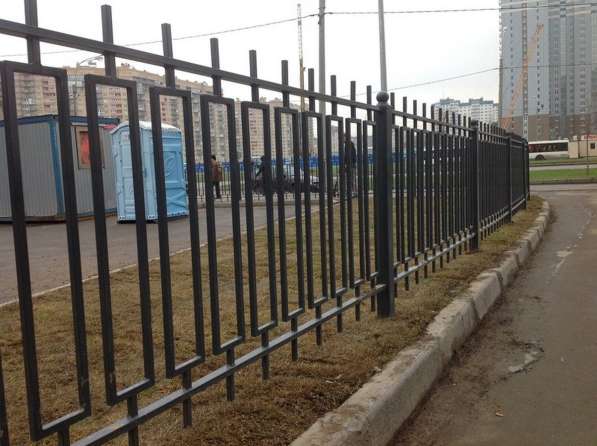 Забор секционный металлический арочный в Краснодаре фото 9