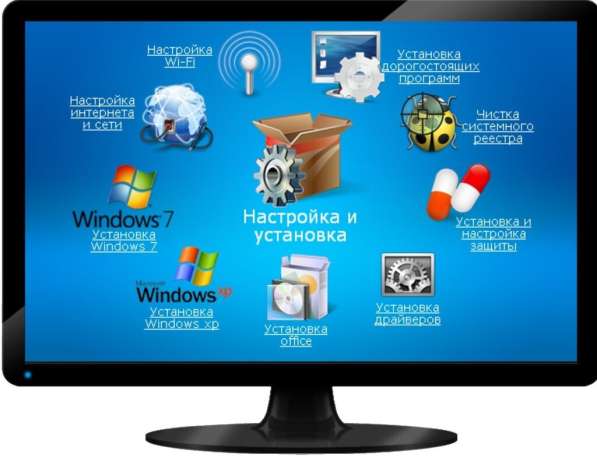 Реклама интернет Установка windows Ремонт компьютеров ноутбу в фото 10