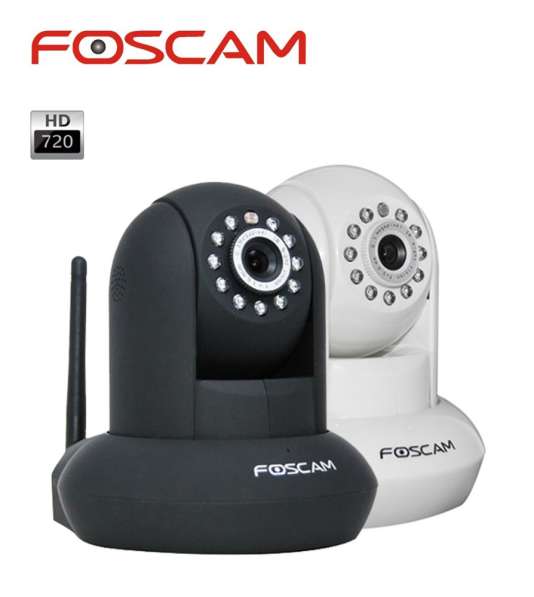 Поворотная мегапиксельная WiFi IP камера Foscam FI9821P с P2