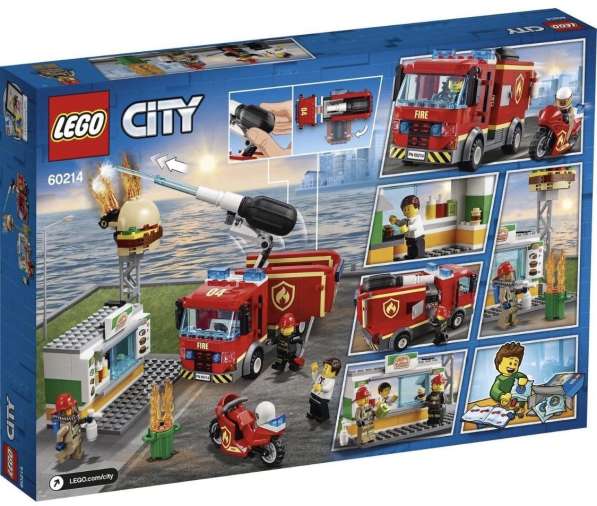 LEGO City Fire 60214 Пожар в бургер-кафе в Москве фото 3