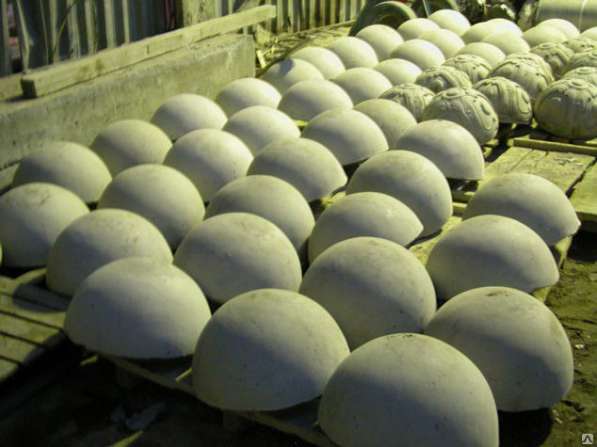 Полусфера бетонная-парковочный ограничитель.490х230 мм в Новосибирске