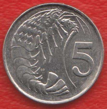 Каймановы острова 5 центов 1996 г. Кайманы