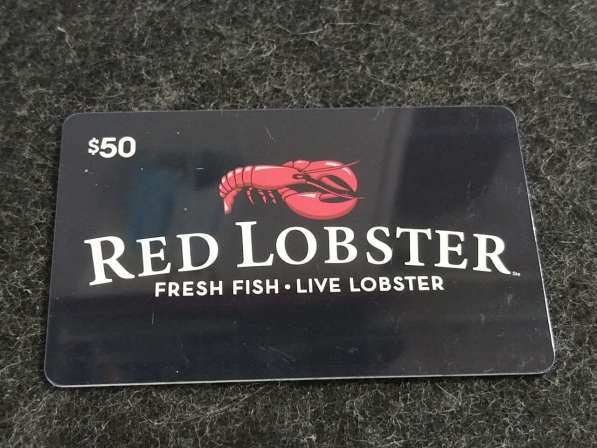 США Подарочная карта на 50$ ресторана " Red Lobster "