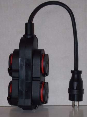 Силовые удлинители, вилки, розетки, колодки каучук в Москве