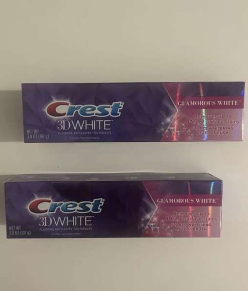 Crest glamorous white отбеливающая зубная паста
