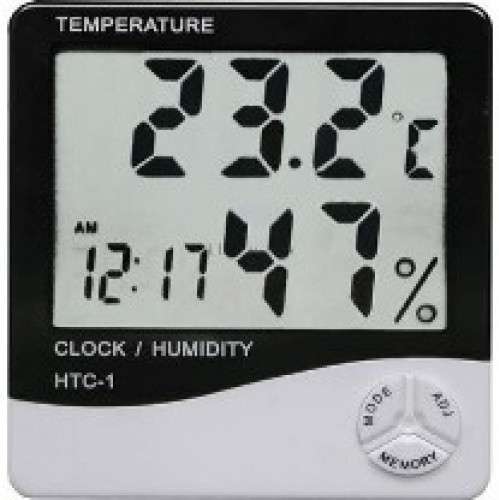 Термометр с гигрометром часы