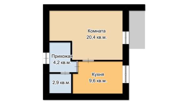 Продам однокомнатную квартиру в г.Симферополь.realty_mapper2.living_space_squareДом панельный.Есть Балкон. в Симферополе фото 3