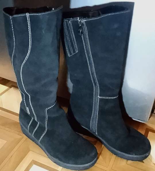 Сапоги замшевые женские продаю в фото 3