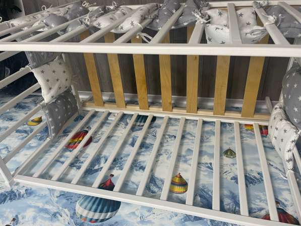 Кроватка + матрас и бортики в Новосибирске фото 3