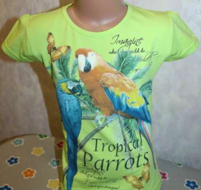 Нарядные футболочки для девочек р.116 Турция