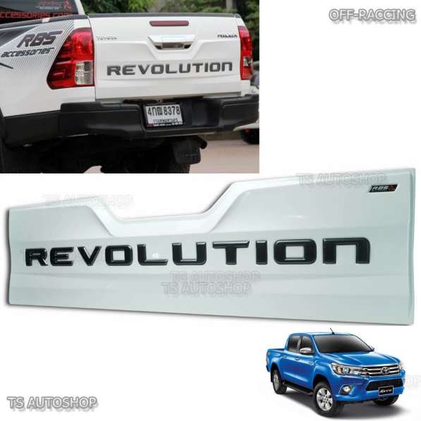 Накладка на задний борт Revolution для Toyota Hilux Revo 15 в фото 4