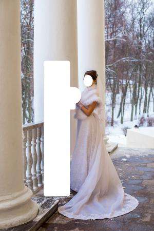 Кружевное свадебное платье + накидка в Москве