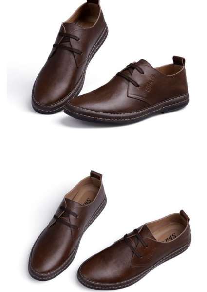Продам туфли мужские кожанные коричневые размер 44