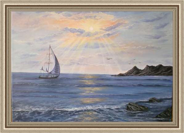 Продам картину маслом "Море. Зарождение нового дня"