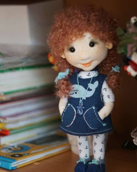 Текстильная кукла в фото 4