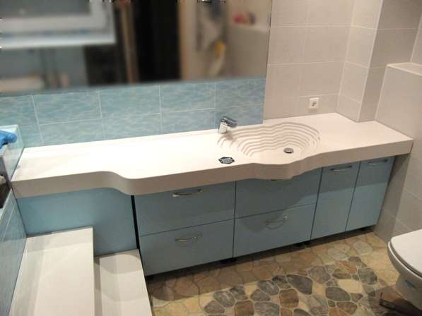 Столешницы для ванных комнат из жидкого гранита GraniStone в фото 3