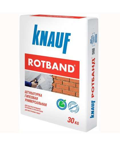 Штукатурка гипсовая Knauf Rotband, 30 кг