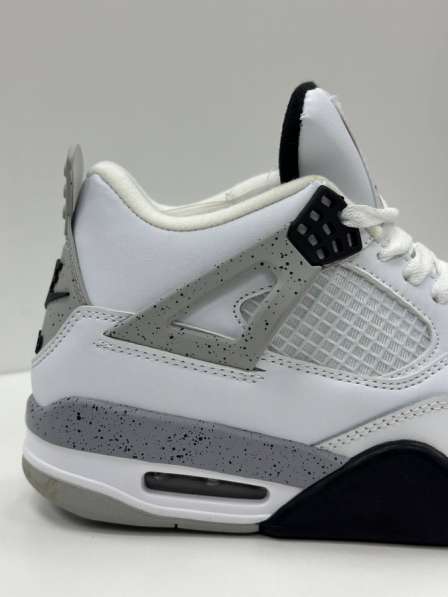 Купить кроссовки весенние Nike Air Jordan 4 White Cement в Москве фото 5