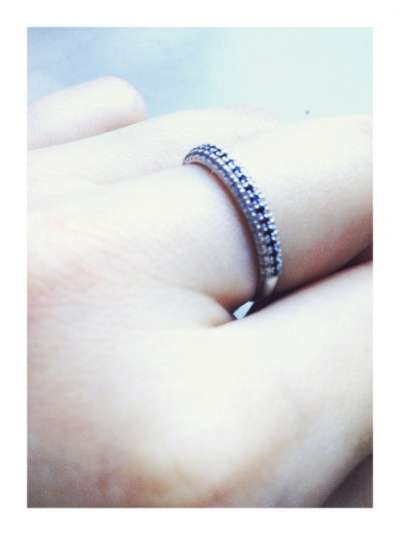 Кольцо из белого золота