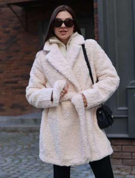 Пальто шубка тедди