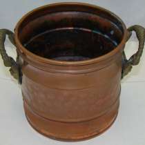 Кашпо медное винтажное Львы (X555), в Москве