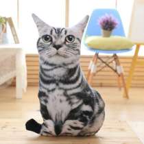 Подушка - игрушка 3D британская кошка, в Москве