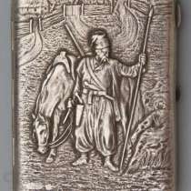 Портсигар "Казак с конем" 19 в, в Москве