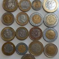 Иностранные БИМЕТАЛЛИЧЕСКИЕ монеты. Экзотика. Редкие, в Новосибирске