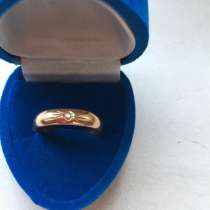 Кольцо, золото, обручальное с бриллиантом, размер 17.0, в г.Донецк