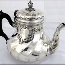 Большой серебряный чайник, 676 гр. Франция # 27Б, в Ростове-на-Дону