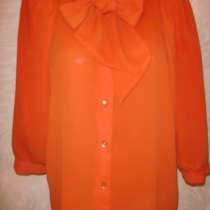 Блуза из шифона красно-оранжевая имп., в Красноярске