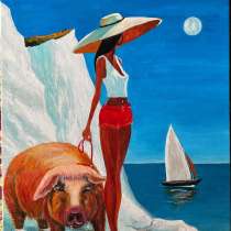 Холст на картоне 30*40, акрил, глянцевый лак, в Чебоксарах