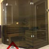 Стеклянный фасад для сауны, в Санкт-Петербурге