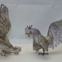 Фигурки скульптуры винтажные Петухи (X410), в Москве