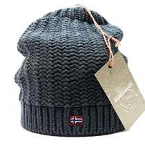 Шапка Napapijri long мужская серый, в Москве