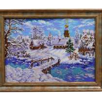 Картина бисером «Рождественская сказка» 27х38, в Москве