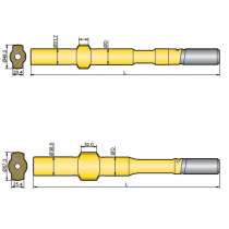 Хвостовик аналог Atlas Copco BBC 42, BBC 44, BBC 54, BBC 100, в г.Баку