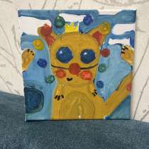 Кот на холсте, в Видном