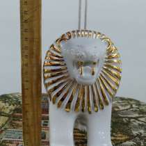 Фарфоровая статуэтка СССР Лев златогривый ДФЗ Вербилки, в Москве